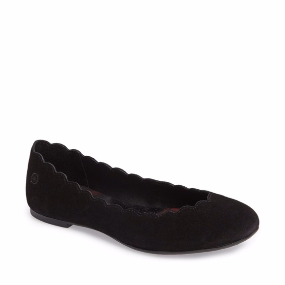 born allie scalloped ballet flat